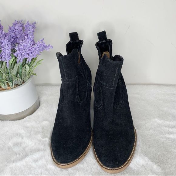 Blondo Booties Women’s 8.5 Irving Black Waterproof Wedge - Picture 3 of 10